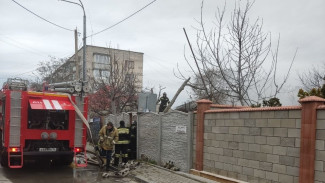 Во время пожара в Севастополе погиб человек