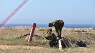 На военном полигоне в Севастополе проходит обучение мобилизованных