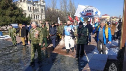 В Феодосии прошел заплыв «моржей»