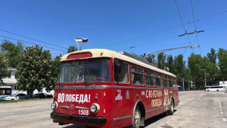 В Симферополе будет курсировать ретро-троллейбус, посвящённый 80-летию Великой Победы