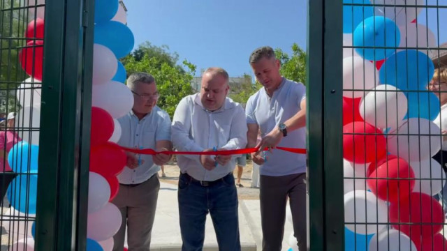 В Черноморском открыта новая спортивная площадка