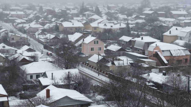 В Крыму снегопад и крещенские морозы