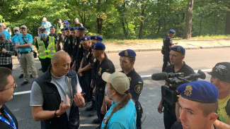 Журналисты Украины устроили акцию протеста на саммите «Крымская платформа»