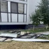 Сильный ветер повалил деревья в Евпатории