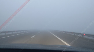 Густой туман окутал трассу «Таврида» (ВИДЕО)