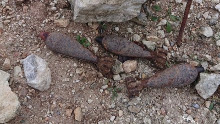 При строительстве дома в Севастополе найдена мина со взрывателем 