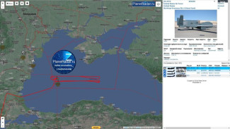 Американский беспилотник шпионит в акватории Черного моря