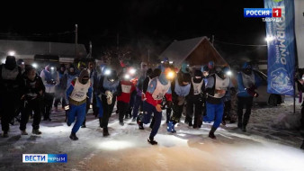 Крымчанин пробежал самый холодный марафон в стране