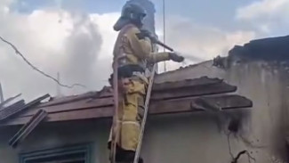 В Советском районе горел жилой дом 