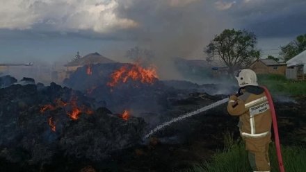 Тысяча тюков соломы загорелась в Красногвардейском районе