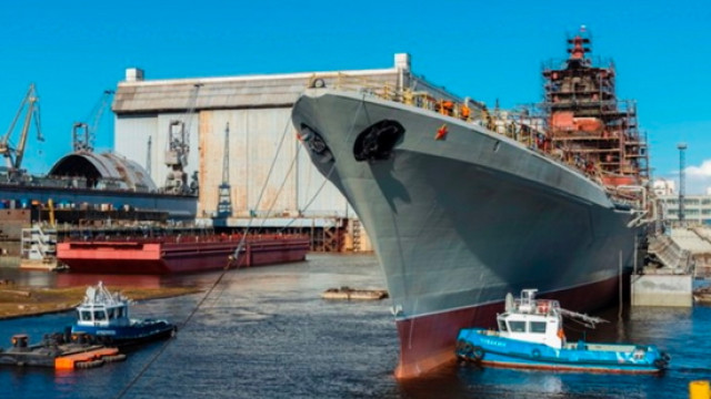 «Севмаш» начал монтаж вооружения на флагманский крейсер «Адмирал Нахимов»