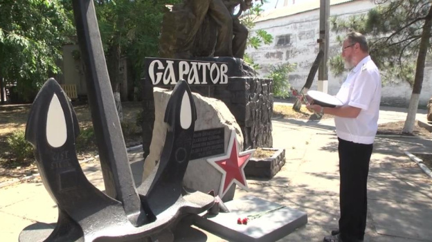 В Бердянске почтили память погибших моряков БДК «Саратов» Черноморского флота