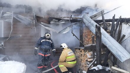 Частный дом сгорел дотла в Симферополе