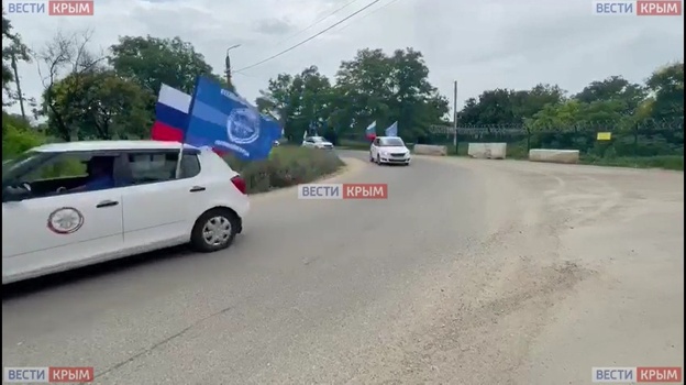 Автопробег «Дорогами Победы» приехал в Крым (ВИДЕО)