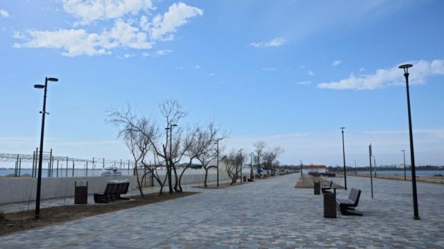 В Евпатории открыли обновлённую набережную им Терешковой