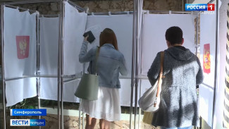 В аэропорту Симферополя развернули временный пункт голосования