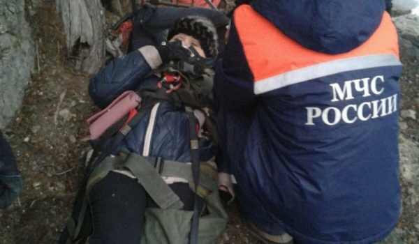 В горах Крыма пострадала женщина
