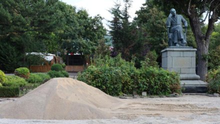 Ремонт парка им Тренёва в Симферополе продлится ещё полгода