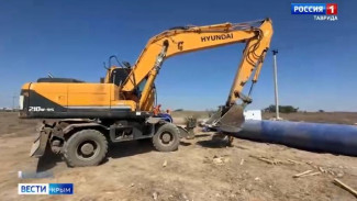 Готовность магистрального водовода между Евпаторией и соледобывающим предприятием в Сакском районе составляет 60%