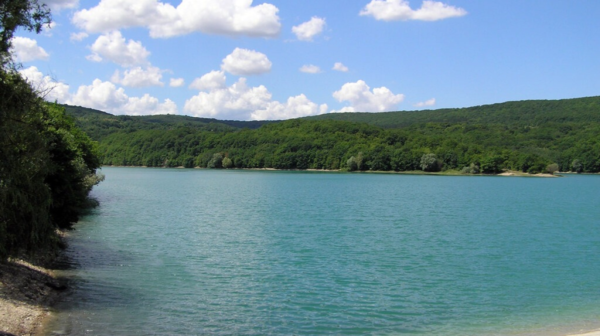 Счастливенское водохранилище крым фото