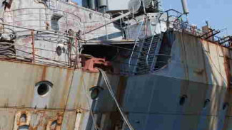 В Севастополе утилизируют корабли Военно-морских сил Украины 