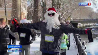 Утром 1 января симферопольцы приняли участие во всероссийском марафоне