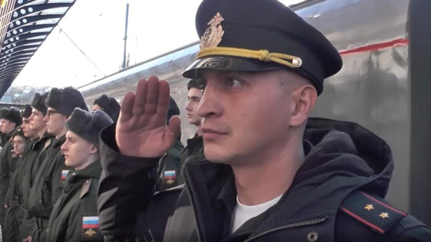 Первые солдаты-срочники отправились из Севастополя для службы в рядах ВС РФ