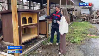 Ветеран СВО из Симферополя после демобилизации изготавливает экодомики для домашних животных