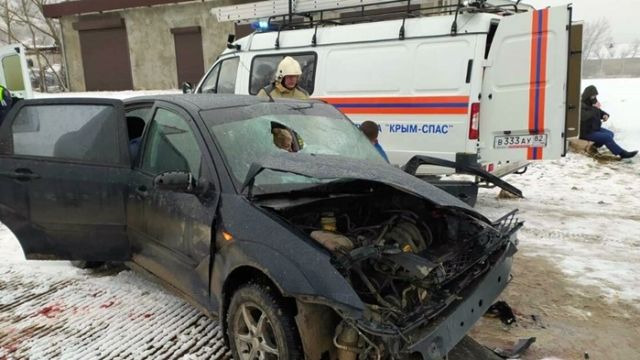 В ДТП под Белогорском пострадала женщина