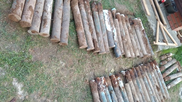 120 боевых снарядов нашли садоводы в Севастополе
