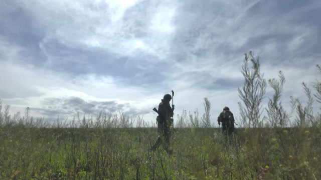Сапёры Новороссийских десантников разминируют занятые позиции в Запорожской области