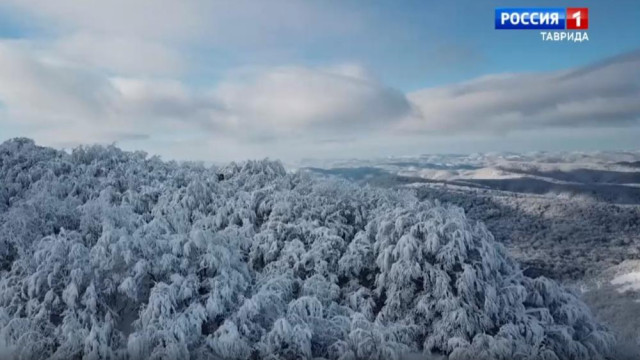 Гору Ай-Петри и Ангарский перевал засыпало снегом