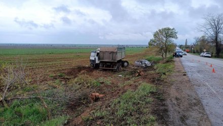 В Крыму МАЗ раздавил «Ладу»: погиб водитель