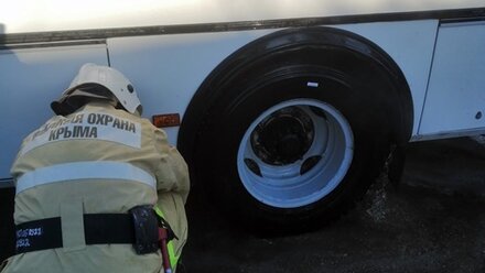 По дороге в Коктебель чуть не сгорел рейсовый автобус с людьми 