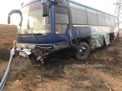 В Дагестане автобус Дербент — Евпатория попал в смертельное ДТП