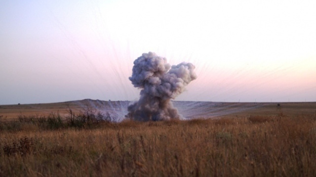 В Крыму ликвидировали авиационную бомбу времен войны