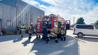 В Черноморском районе «горел» супермаркет