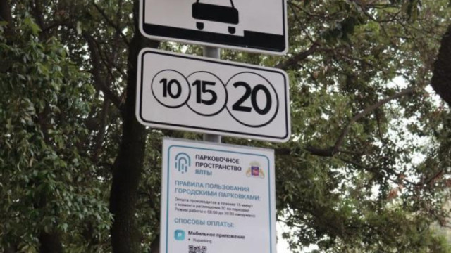 Платные парковки принесли в бюджет Ялты 7 миллионов рублей