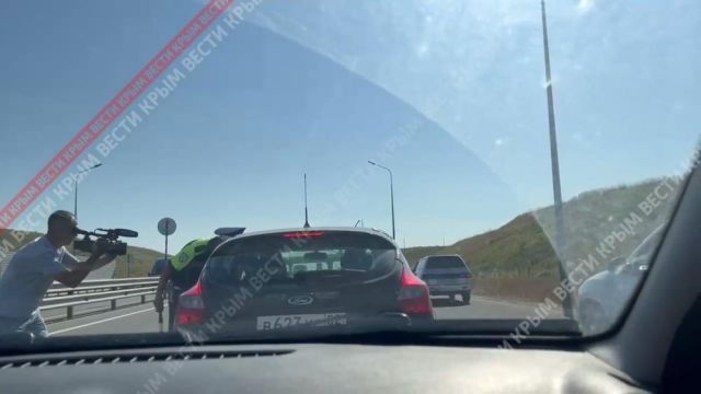 Сотрудники ГИБДД развернули посты на трассе «Таврида»