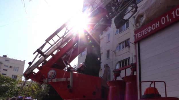 В Севастополе горела квартира многоэтажного дома