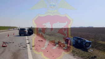 Три человека пострадали в ДТП на трассе Симферополь — Евпатория