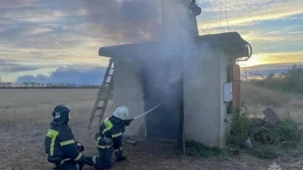 В Красногвардейском районе горел трансформатор