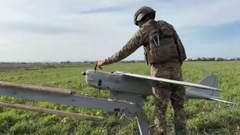 Расчёт БпЛА «Орлан-10» группировки войск «Днепр» скорректировал боевую работу РСЗО «Град»