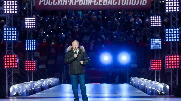 Путин приехал на концерт в честь воссоединения Крыма с Россией