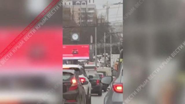 В центре Симферополя начались пробки: ВИДЕО