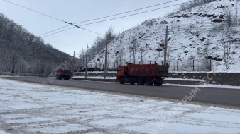 Обстановка на трассе в сторону Ялты 17 января