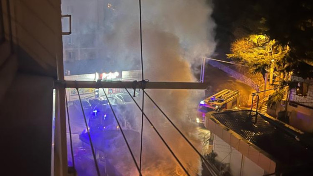 В Ялте сгорел магазин на улице Ореховой