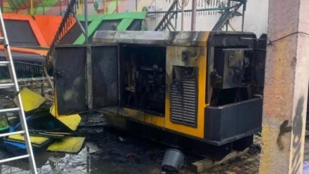 В парке аттракционов Евпатории из-за сварочных работ загорелся дизель-генератор