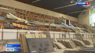 Дворец спорта «Судостроитель» в Керчи планируют открыть после ремонта 1 июля