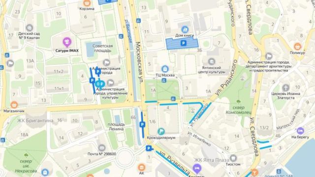 Парковки Ялты появились на "Яндекс. Картах" (КАРТА)